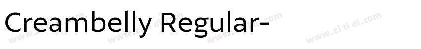 Creambelly Regular字体转换